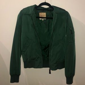 Forest Green Bomber Jacket